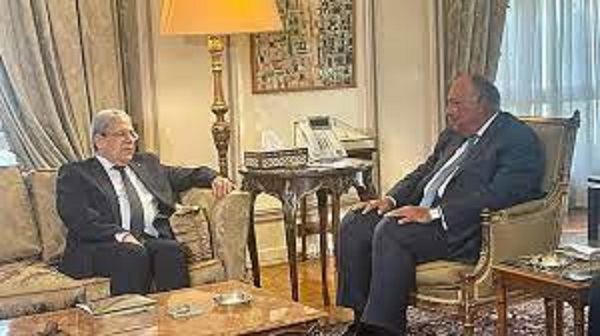 الجرندي يبحث مع نظيره المصري جدول اعمال مجلس وزراء الخارجية العرب و التعاون الثنائي